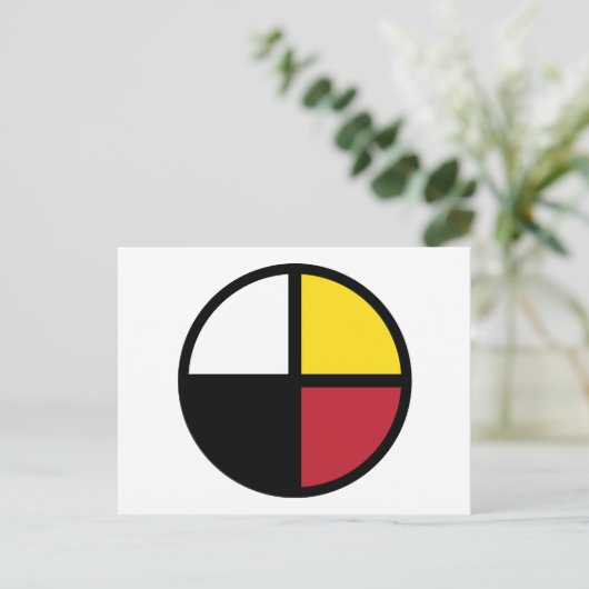 Medicine Wheel Briefkaart (Staand voorkant)