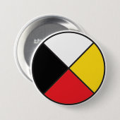 Medicine Wheel Button (Voorkant /achterkant)