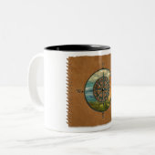 Medicine Wheel Coffee Mug Tweekleurige Koffiemok (Voorkant links)