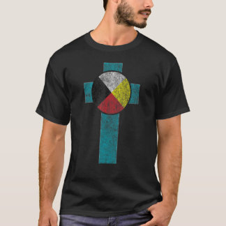 Medicine Wheel Indische Indische christenen T-shirt