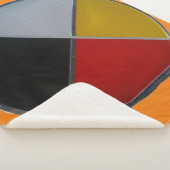 Medicine Wheel Large Sherpa Blanket Sherpa Deken (3/4)