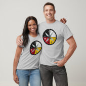 Medicine Wheel Mandala Rond Inheems T-shirt (Unisex)