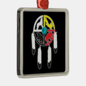 Medicine Wheel Metalen Ornament (Rechts)