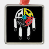 Medicine Wheel Metalen Ornament (Voorkant)