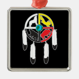 Medicine Wheel Metalen Ornament