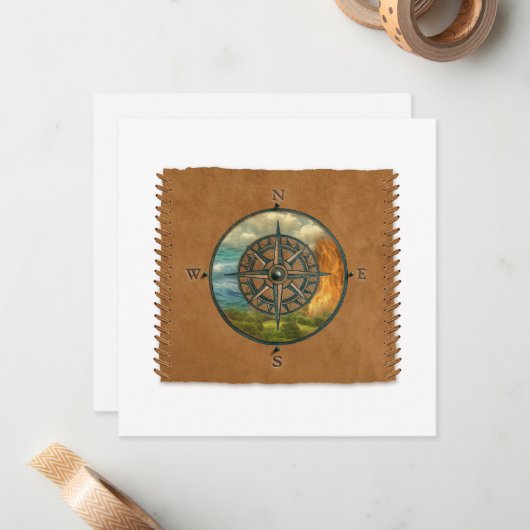 Medicine Wheel - Personalized Notecard Notitiekaartje (Voorkant / Achterkant in situ)