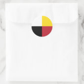 Medicine Wheel Ronde Sticker (Tas)