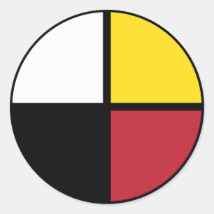 Medicine Wheel Ronde Sticker