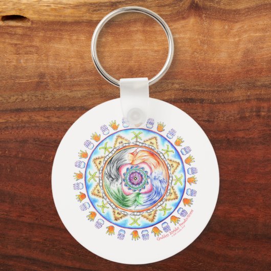 Medicine Wheel Sleutelhanger (Voorkant)