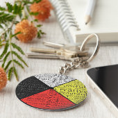 Medicine Wheel Sleutelhanger (Zijkant)