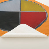 Medicine Wheel Small Sherpa Blanket Deken (3/4)