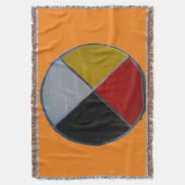 Medicine Wheel Throw Blanket Deken (Voorkant Verticaal)