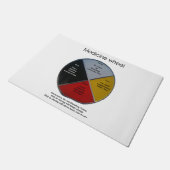 Medicine Wheel Words Large Door Mat (Schuin)