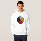 Medicine Wiel Mannen Basic Hooded Sweatshirt (Voorkant volledig)