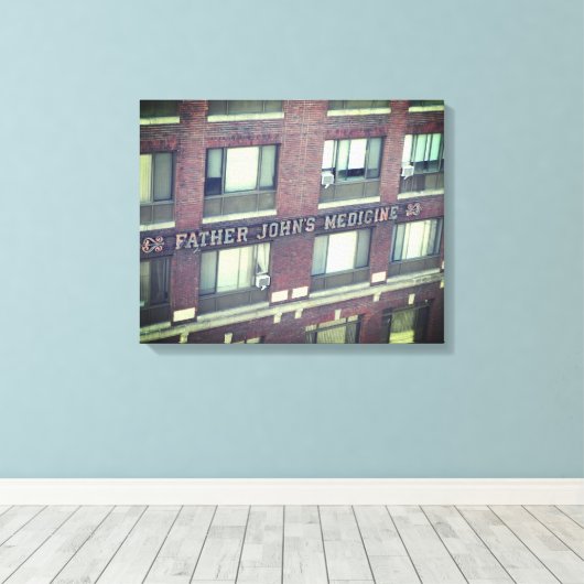 MEDICINEBOUW VAN VADER JOHN GEWRAPPEERD CANVAS AFDRUK (Insitu (Houten vloer))