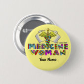 Medicinevrouw Ronde Button 5,7 Cm (Voorkant /achterkant)