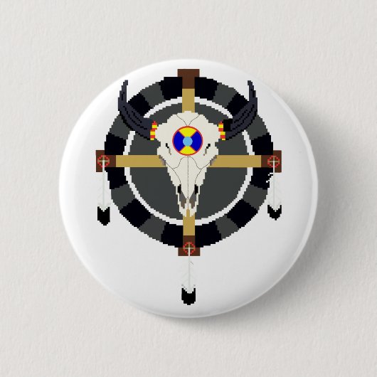 MEDICINEWIEL RONDE BUTTON 5,7 CM (Voorkant)