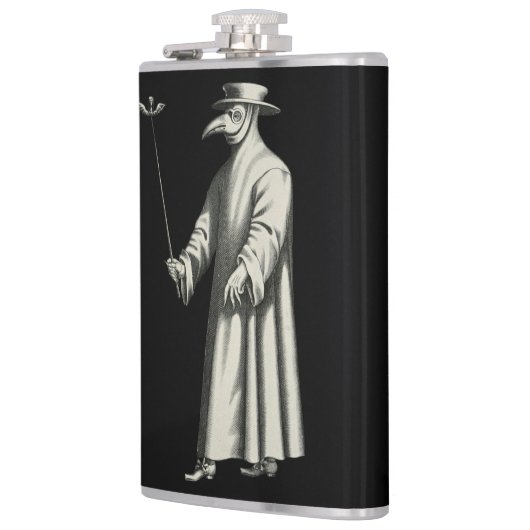 Medico Della Peste Plague Doctor Bird Beak Costuum Heupfles (Links)