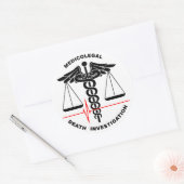 Medicolegal Death Investigation Ronde Sticker (Envelop)