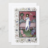 Medieval 1439 Herurrectie van Christus Pasen Feestdagenkaart (Voorkant / Achterkant)