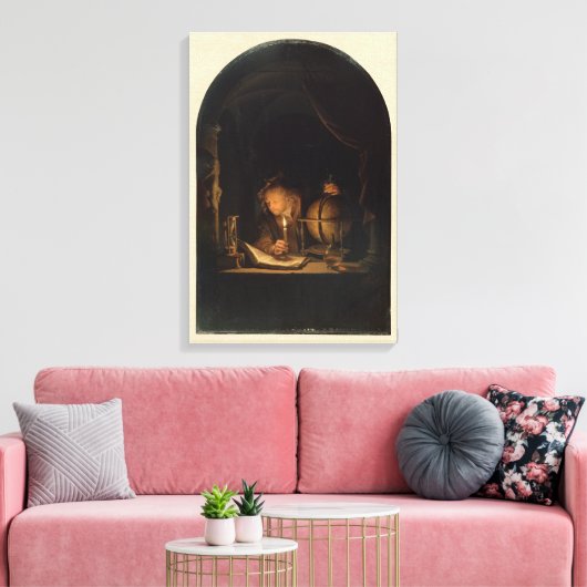 Medieval Alchemist Philosopher Canvas Afdruk (Insitu (Woonkamer))