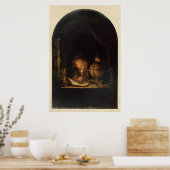 Medieval Alchemist Philosopher Poster (Keuken)