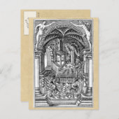 Medieval Alchemy en de Stone van Filosoof Briefkaart (Voorkant / Achterkant)