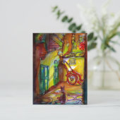 MEDIEVAL ALLEEN BIJ NACHT IN FLORENCE BRIEFKAART (Staand voorkant)