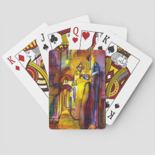 MEDIEVAL ALLEEN BIJ NACHT IN FLORENCE POKERKAARTEN