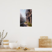 Medieval Alley, die de historische straten onderzo Poster (Keuken)