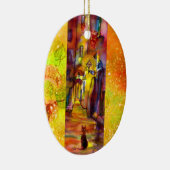 MEDIEVAL ALLEYS BIJ NACHT IN FLORENCE KERAMISCH ORNAMENT (Rechts)