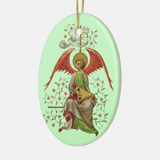 Medieval Angel Keramisch Ornament (Links)