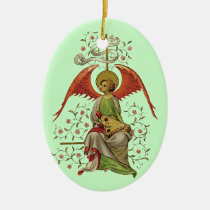 Medieval Angel Keramisch Ornament