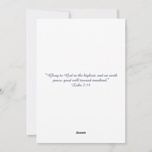 Medieval Angel Kerstmis Feestdagenkaart (Achterkant)