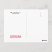 Medieval Angel met Harp Gold Renaissance Fine Art Briefkaart (Achterkant)