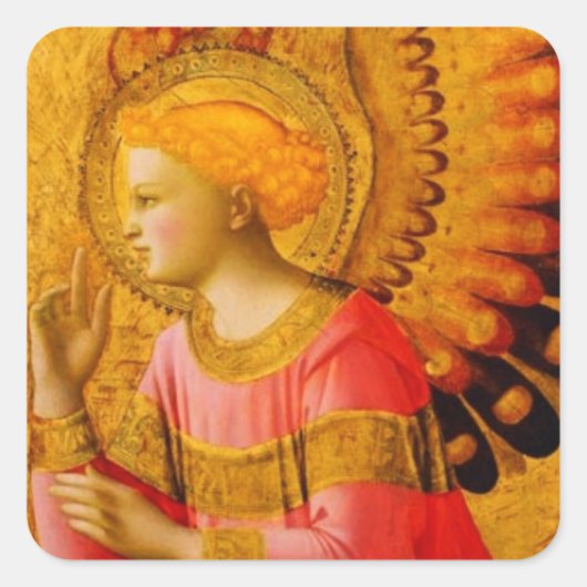 Medieval Angel Stickers voor het afdichten van env (Voorkant)