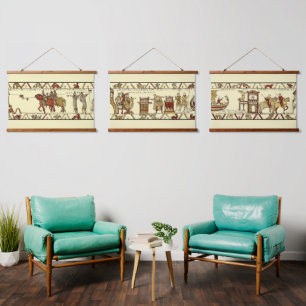 Medieval Anglo-Saxon de Bayeux Hangend Wandkleed