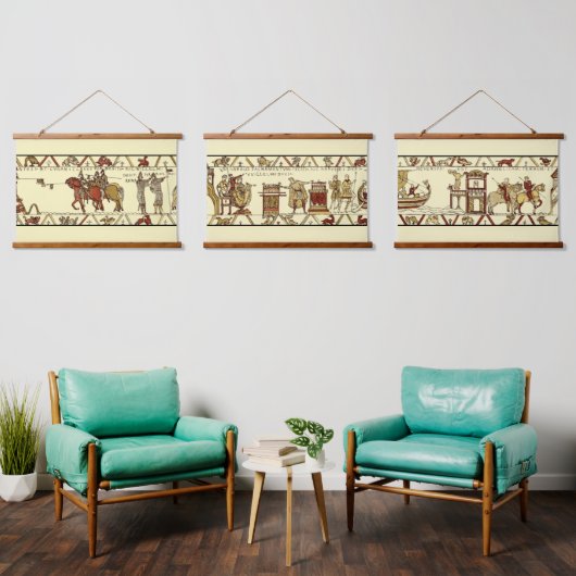 Medieval Anglo-Saxon de Bayeux Hangend Wandkleed (Woonkamer)