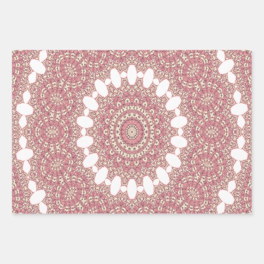 Medieval Arabesque Style Symmetrische Patroonval Inpakpapier Vel (Voorkant 3)