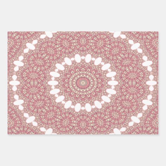 Medieval Arabesque Style Symmetrische Patroonval Inpakpapier Vel (Voorkant 2)