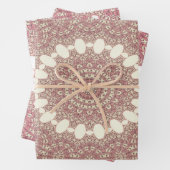 Medieval Arabesque Style Symmetrische Patroonval Inpakpapier Vel (In situ)