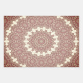 Medieval Arabesque Style Symmetrische Patroonval Inpakpapier Vel (Voorkant)