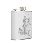 Medieval archer on horseback heupfles (Rechts)