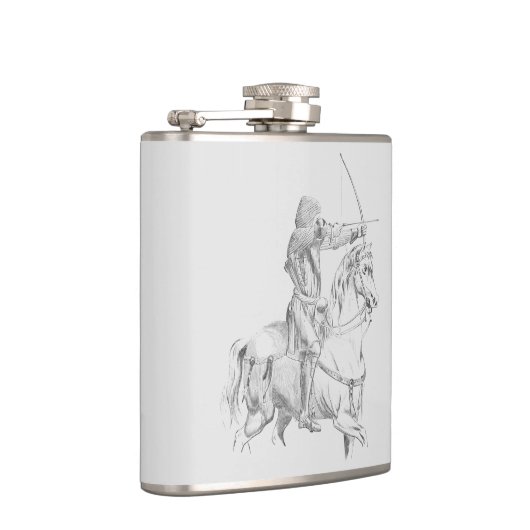 Medieval archer on horseback heupfles (Rechts)