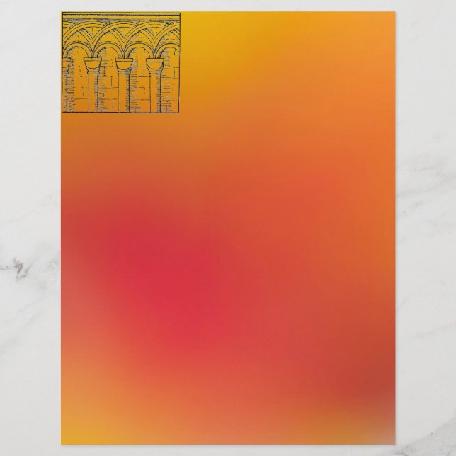 Medieval Architecture Letterhead (Voorkant)