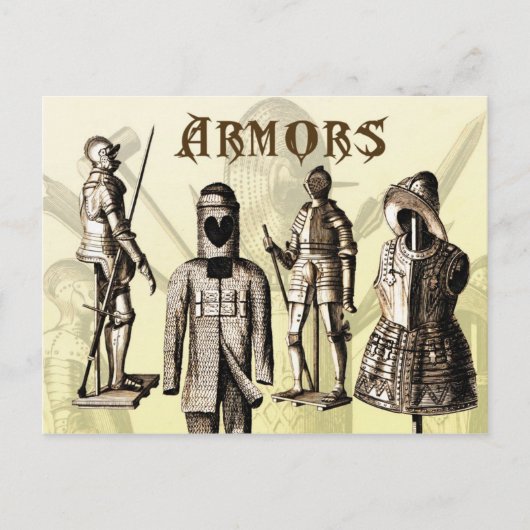 Medieval Armors Briefkaart (Voorkant)