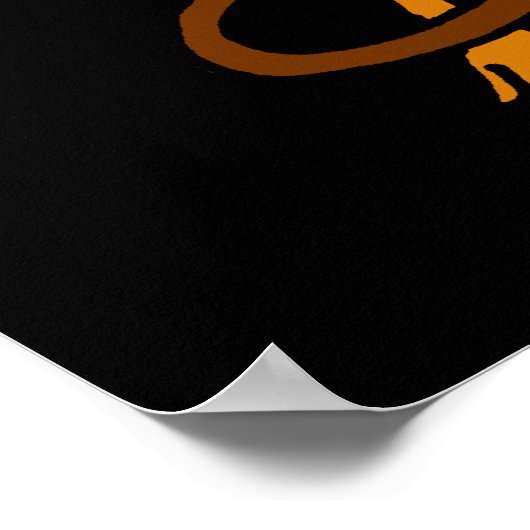 Medieval Art Celtic Knot Brown Deer Poster (Hoek)