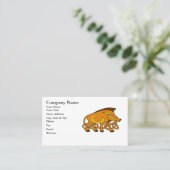 Medieval Art Celtic Knot Wild Boar Visitekaartje (Staand voorkant)