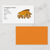 Medieval Art Celtic Knot Wild Boar Visitekaartje (Voorkant / Achterkant)