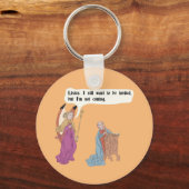 Medieval art memes - Ik wil uitgenodigd worden Sleutelhanger (Voorkant)